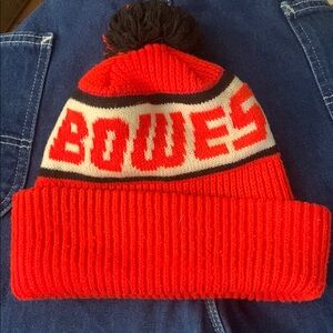 Red Bowes Knit Beanie